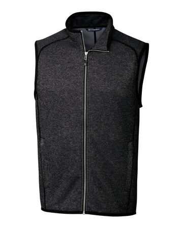 Cutter & Buck Men's Mainsail Sweater-Knit Full Zip Vest-1