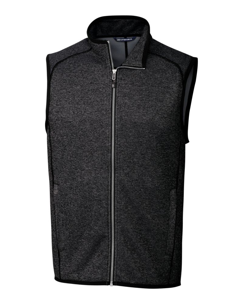Cutter & Buck Men's Mainsail Sweater-Knit Full Zip Vest