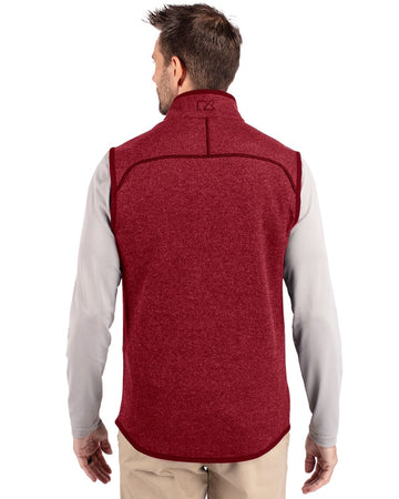Cutter & Buck Men's Mainsail Sweater-Knit Full Zip Vest