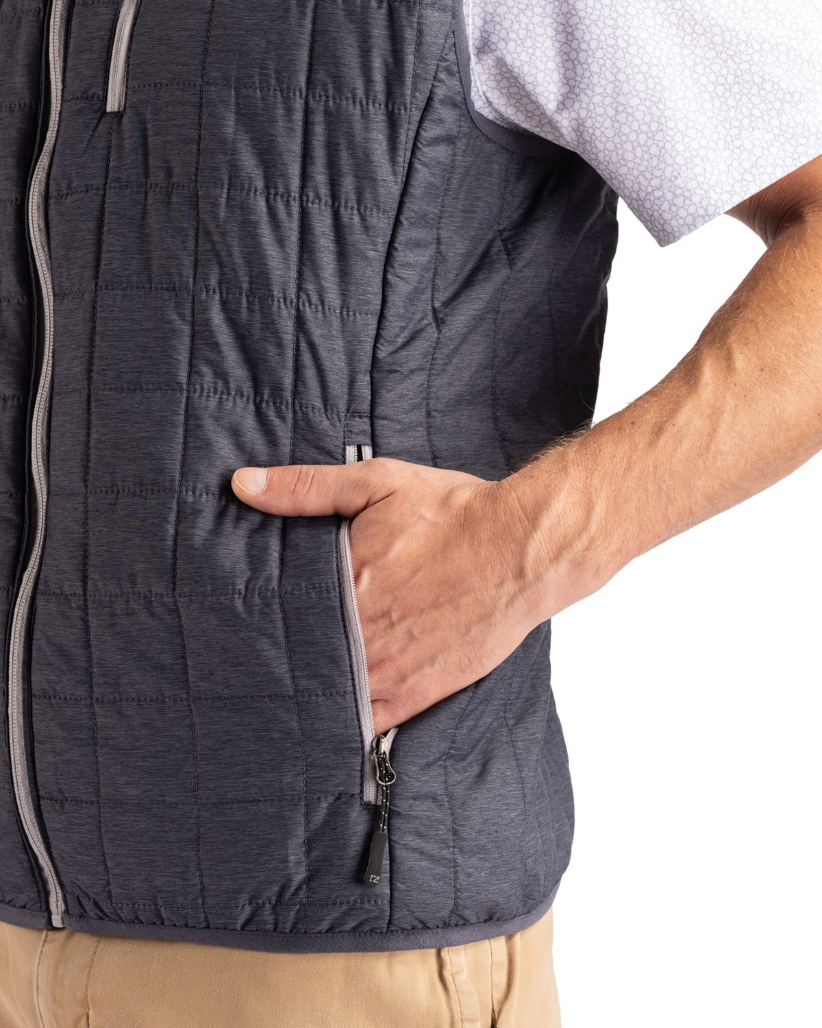 Cutter & Buck Men's Rainier Big & Tall Full Zip Vest
