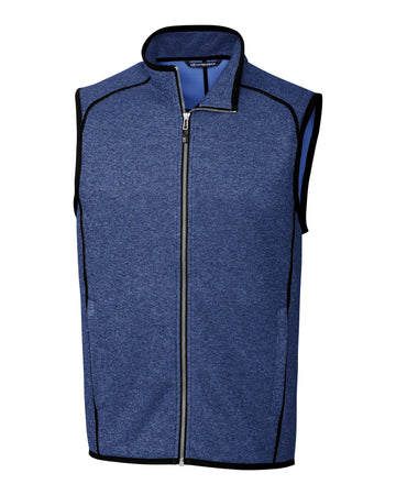 Cutter & Buck Men's Mainsail Sweater-Knit Full Zip Vest