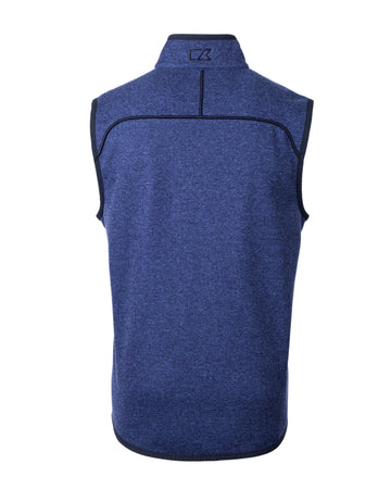 Cutter & Buck Men's Mainsail Sweater-Knit Full Zip Vest