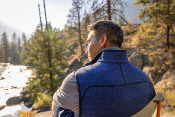 Cutter & Buck Men's Mainsail Sweater-Knit Full Zip Vest
