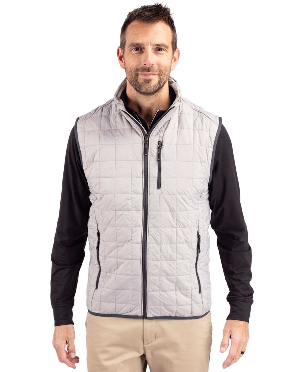 Cutter & Buck Men's Rainier Big & Tall Full Zip Vest