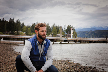 Cutter & Buck Men's Mainsail Sweater-Knit Full Zip Vest