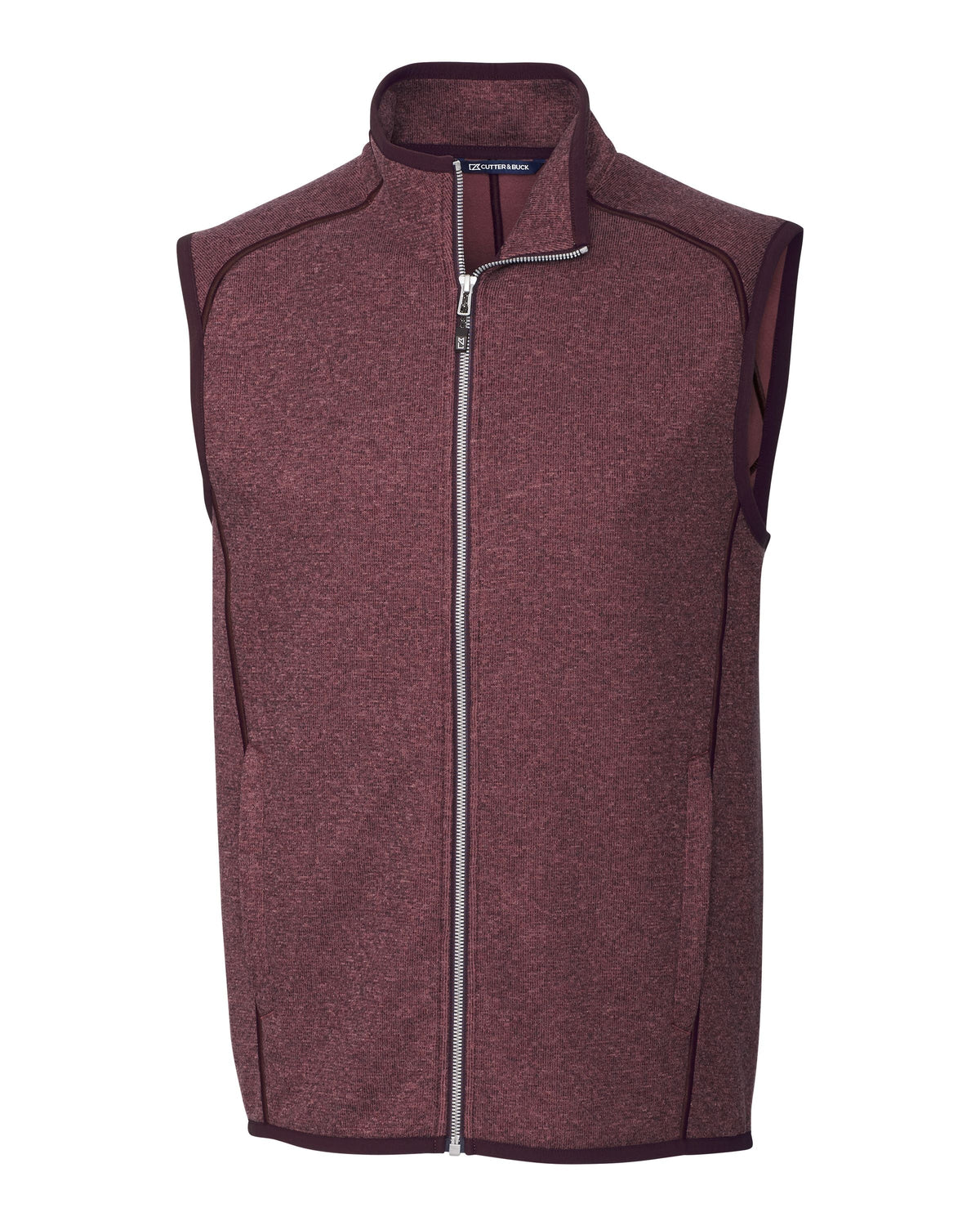 Cutter & Buck Men's Mainsail Sweater-Knit Full Zip Vest