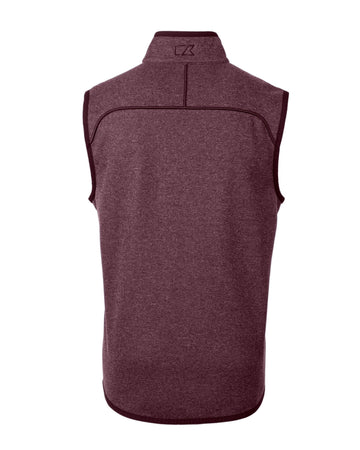 Cutter & Buck Men's Mainsail Sweater-Knit Full Zip Vest