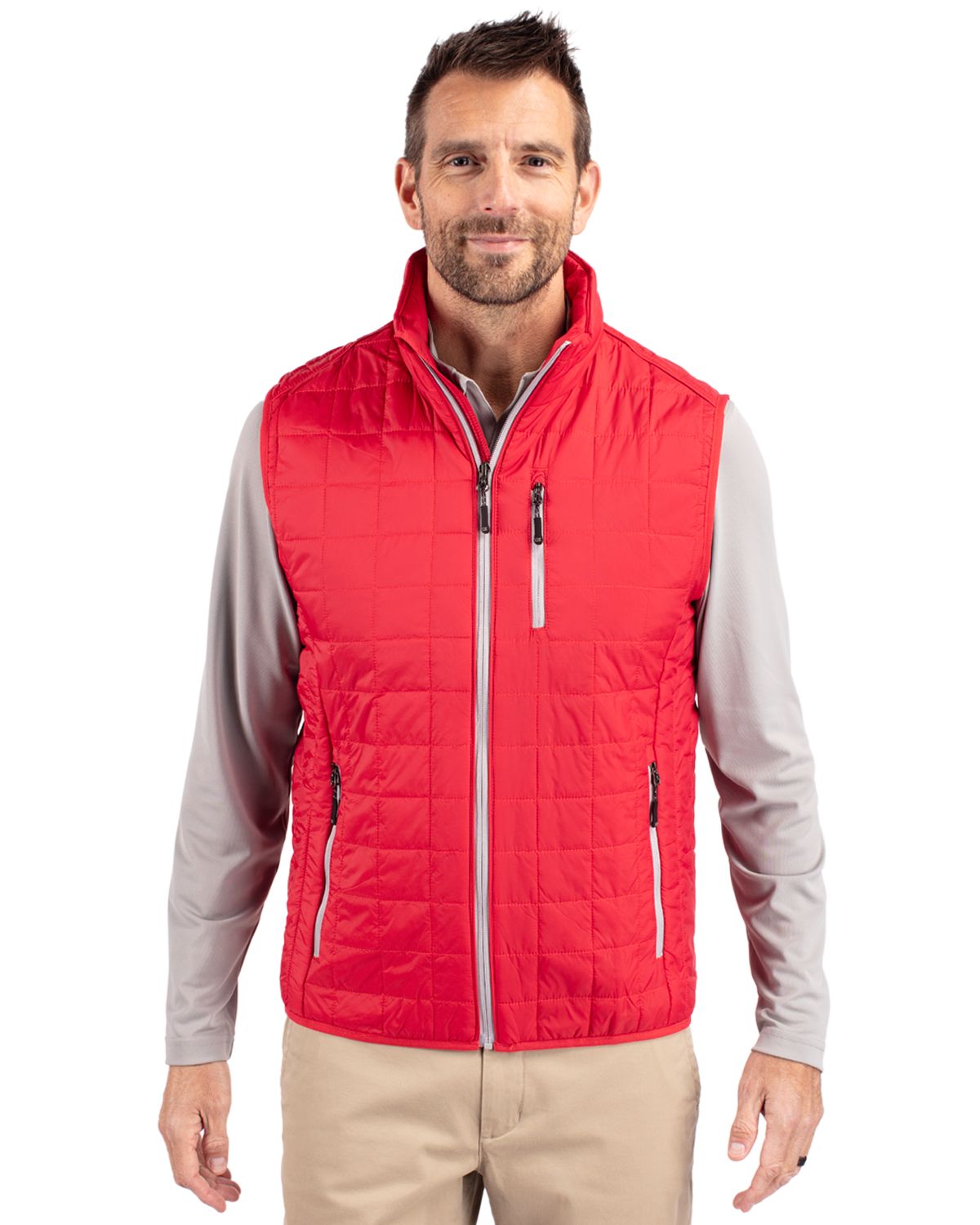 Cutter & Buck Men's Rainier Big & Tall Full Zip Vest