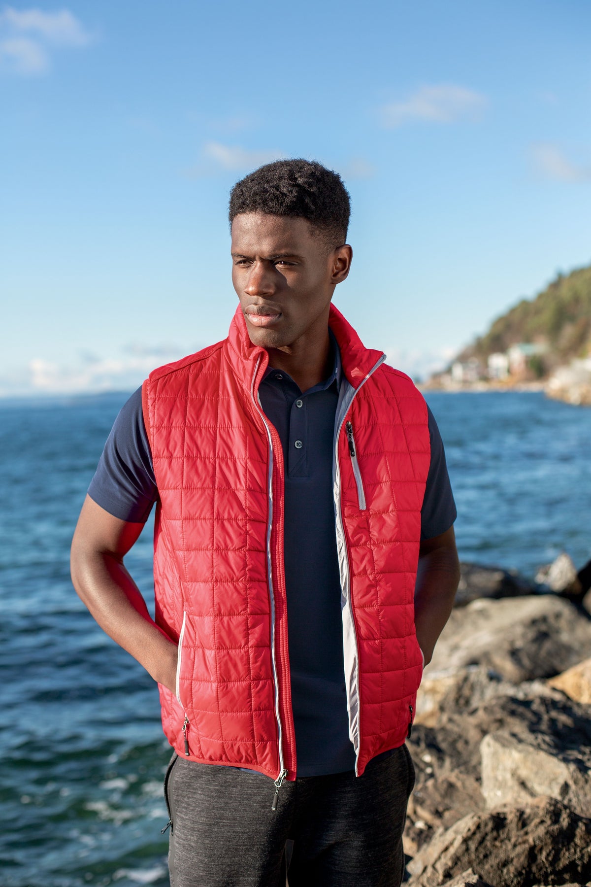 Cutter & Buck Men's Rainier Big & Tall Full Zip Vest