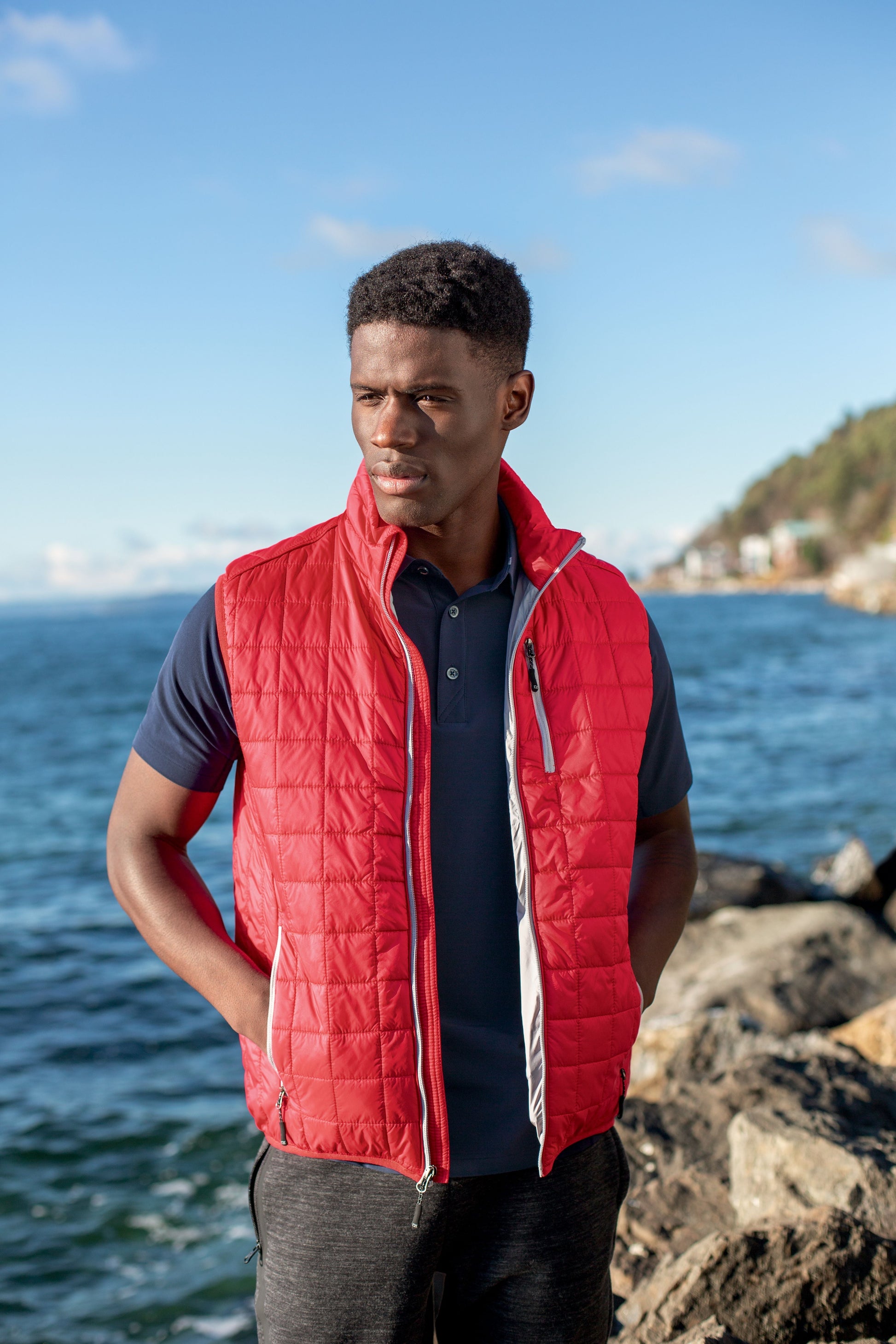 Cutter & Buck Men's Rainier Big & Tall Full Zip Vest