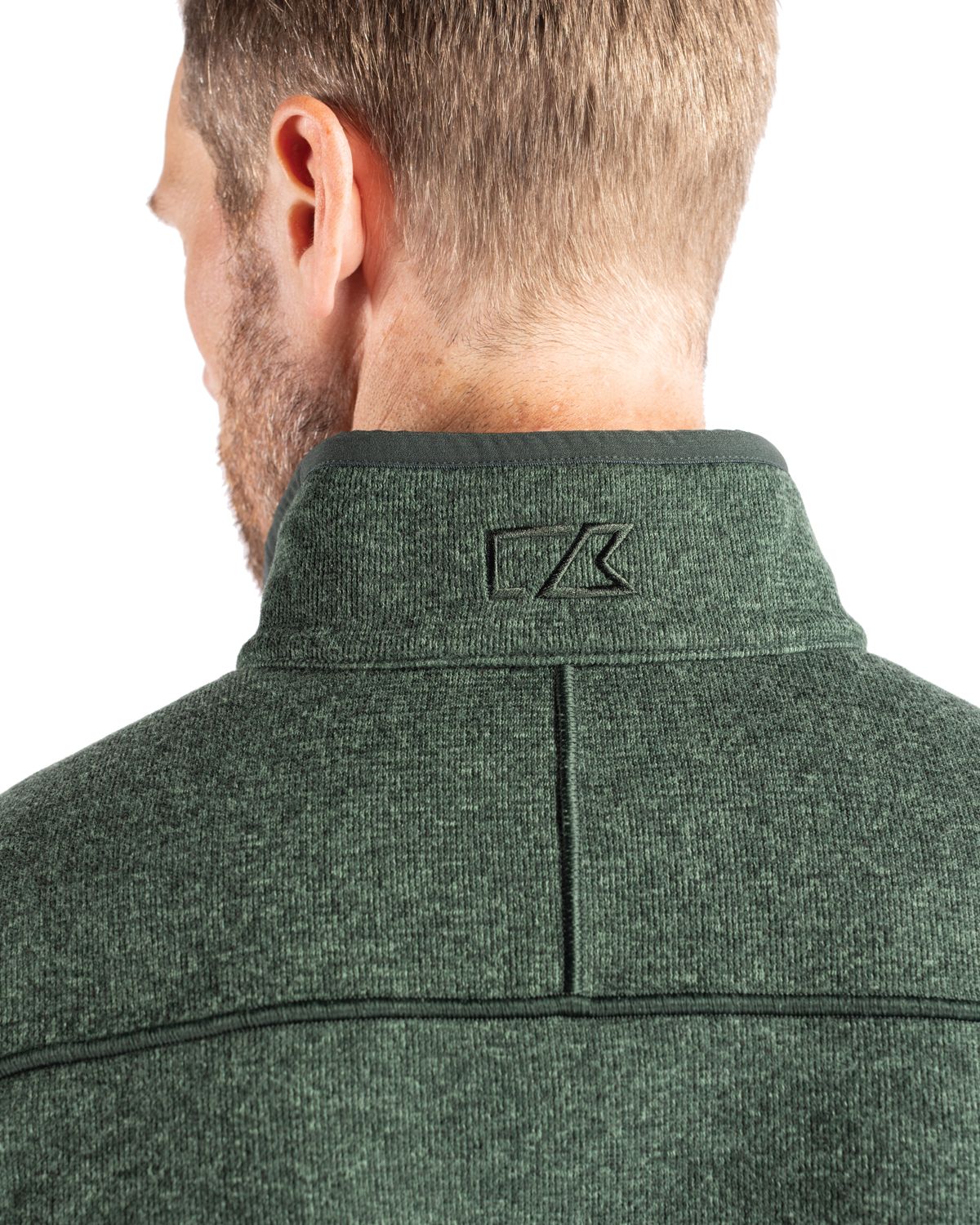 Cutter & Buck Men's Mainsail Sweater-Knit Full Zip Vest