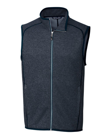 Cutter & Buck Men's Mainsail Sweater-Knit Full Zip Vest-1