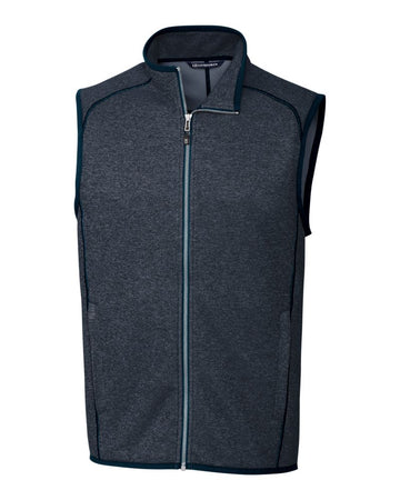 Cutter & Buck Men's Mainsail Sweater-Knit Full Zip Vest