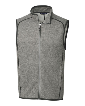 Cutter & Buck Men's Mainsail Sweater-Knit Full Zip Vest-1