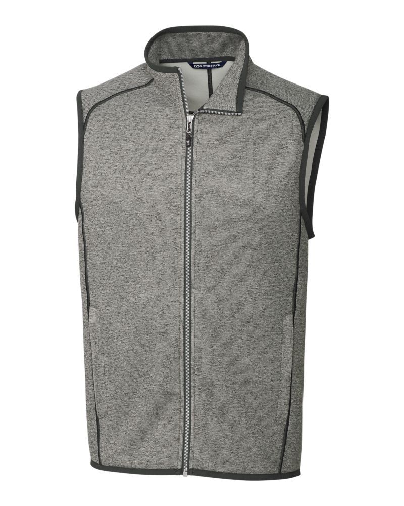 Cutter & Buck Men's Mainsail Sweater-Knit Full Zip Vest