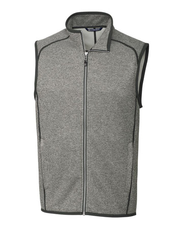 Cutter & Buck Men's Mainsail Sweater-Knit Full Zip Vest