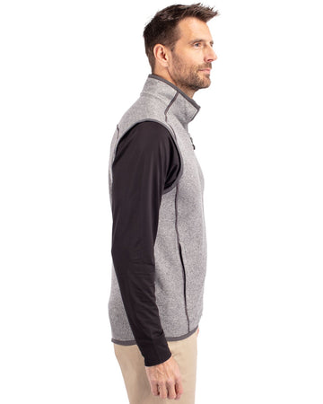 Cutter & Buck Men's Mainsail Sweater-Knit Full Zip Vest