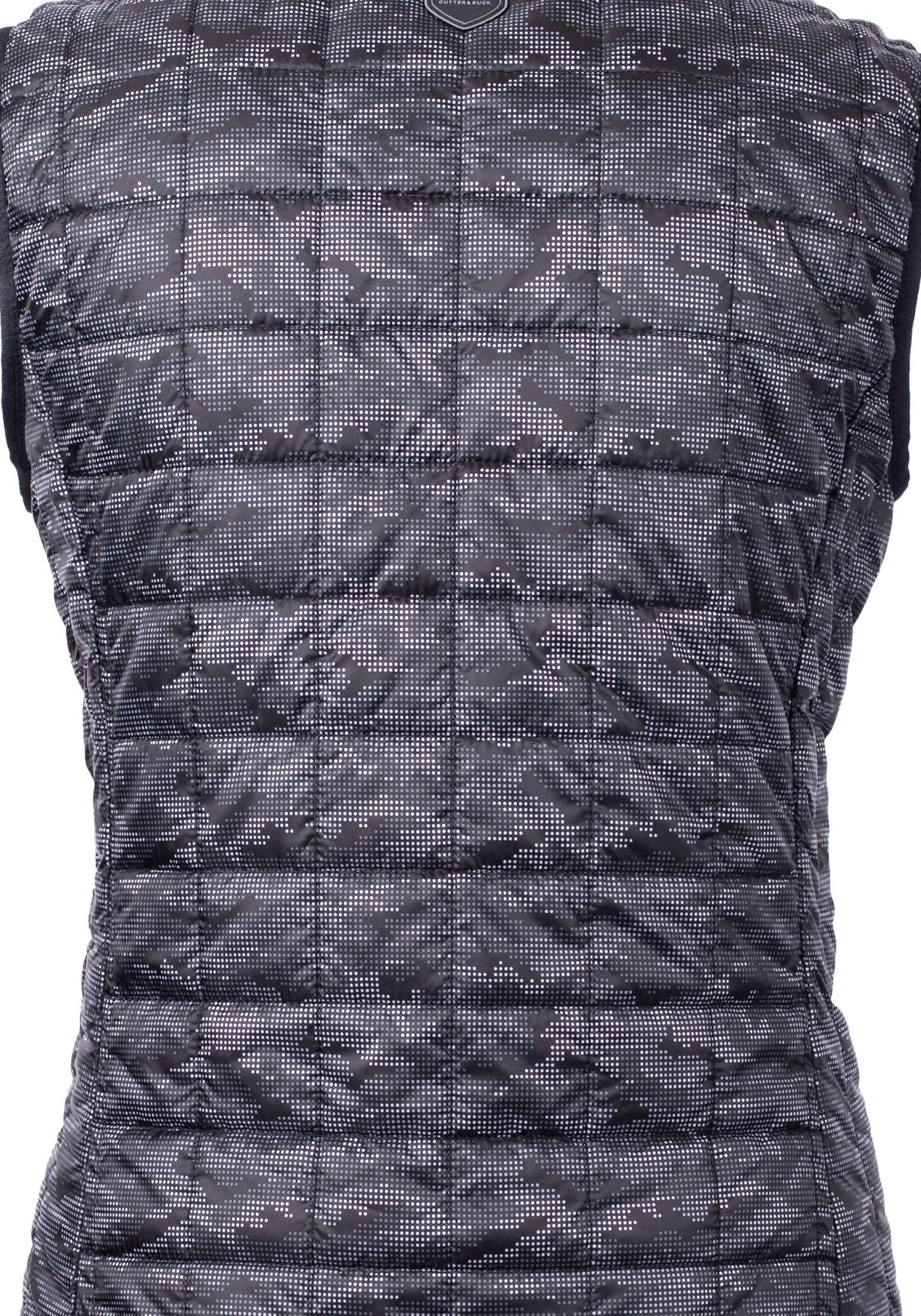 Cutter & Buck Women's Rainier Recycled Insulated Printed Puffer Full Zip Vest
