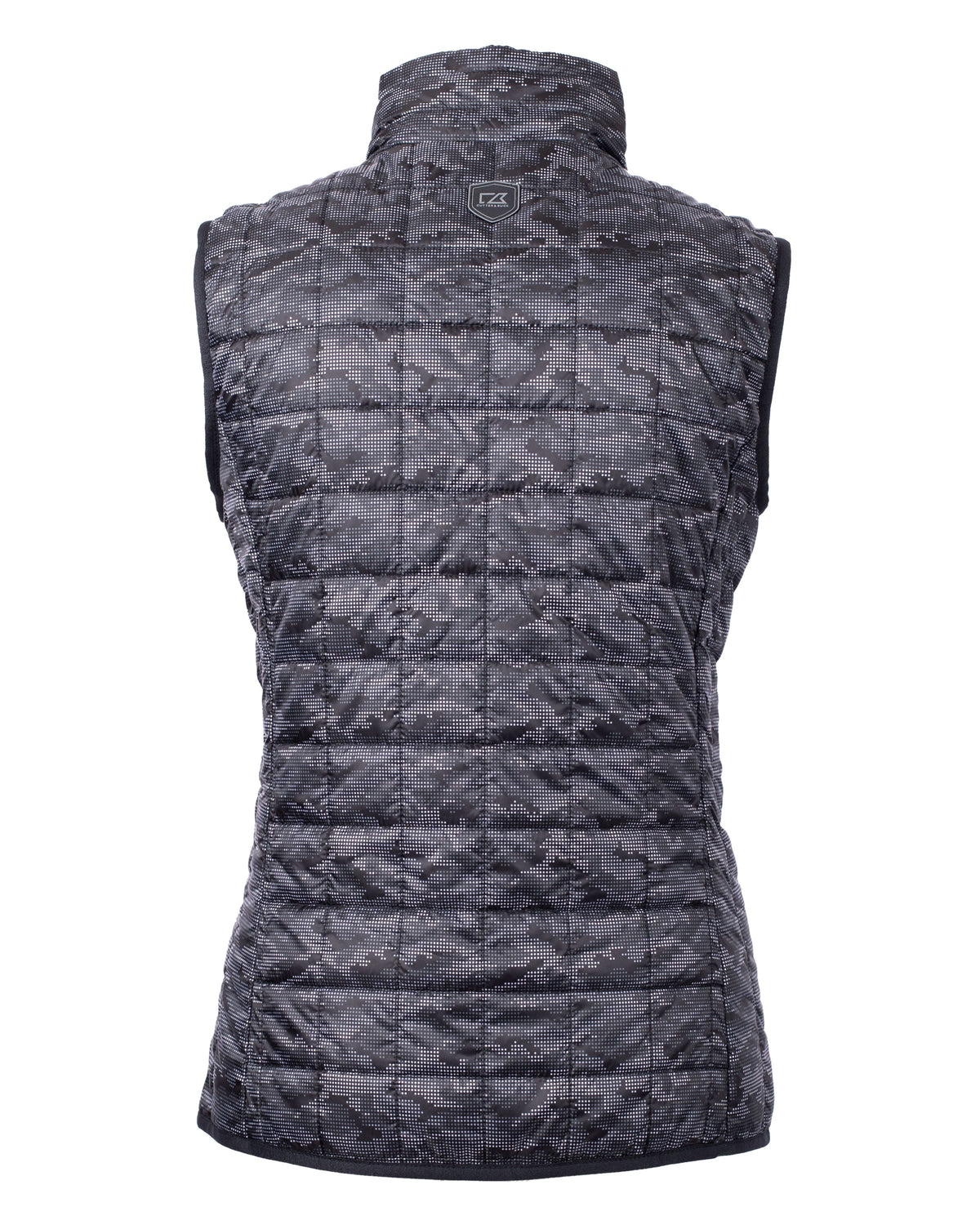 Cutter & Buck Women's Rainier Recycled Insulated Printed Puffer Full Zip Vest