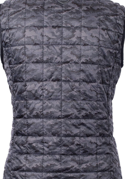 Cutter & Buck Women's Rainier Recycled Insulated Printed Puffer Full Zip Vest