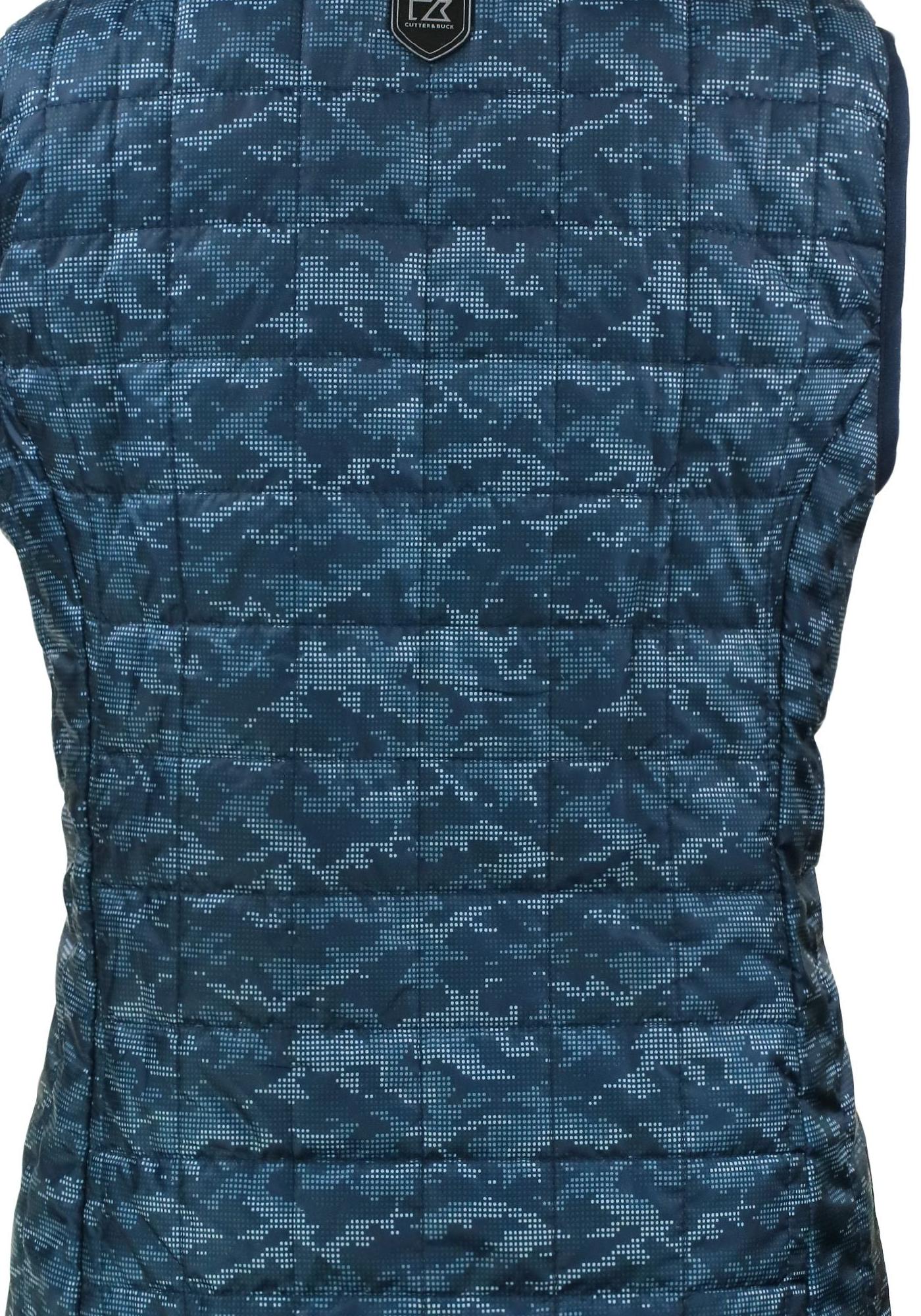 Cutter & Buck Women's Rainier Recycled Insulated Printed Puffer Full Zip Vest