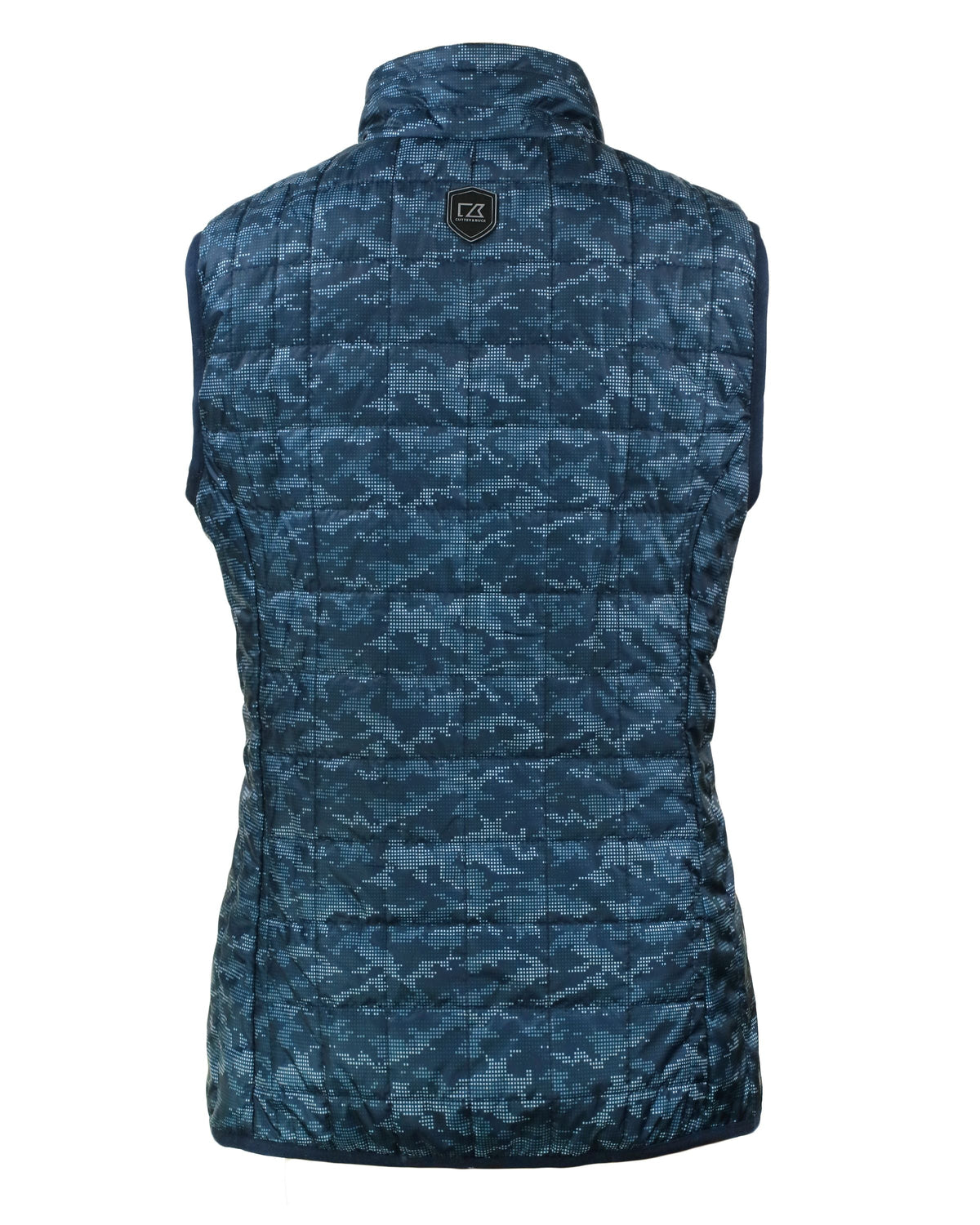 Cutter & Buck Women's Rainier Recycled Insulated Printed Puffer Full Zip Vest
