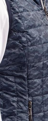 Cutter & Buck Women's Rainier Recycled Insulated Printed Puffer Full Zip Vest