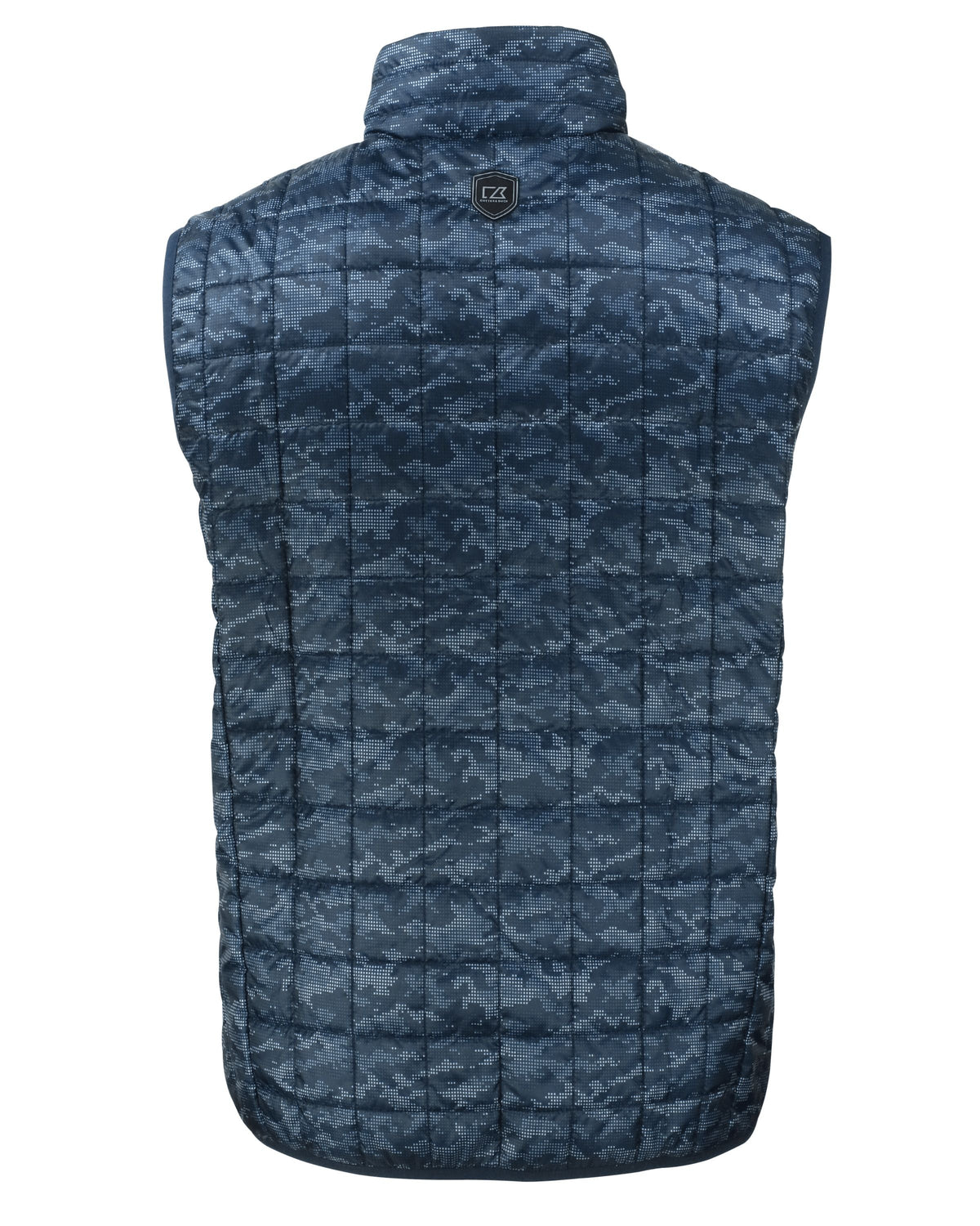 Cutter & Buck Men's Rainier Recycled Insulated Printed Puffer Full Zip Vest