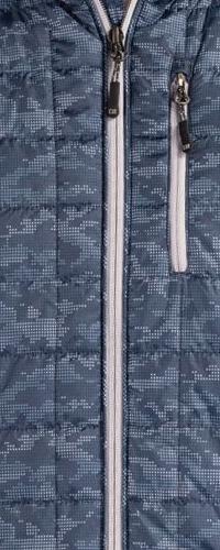 Cutter & Buck Men's Rainier Recycled Insulated Printed Puffer Full Zip Vest