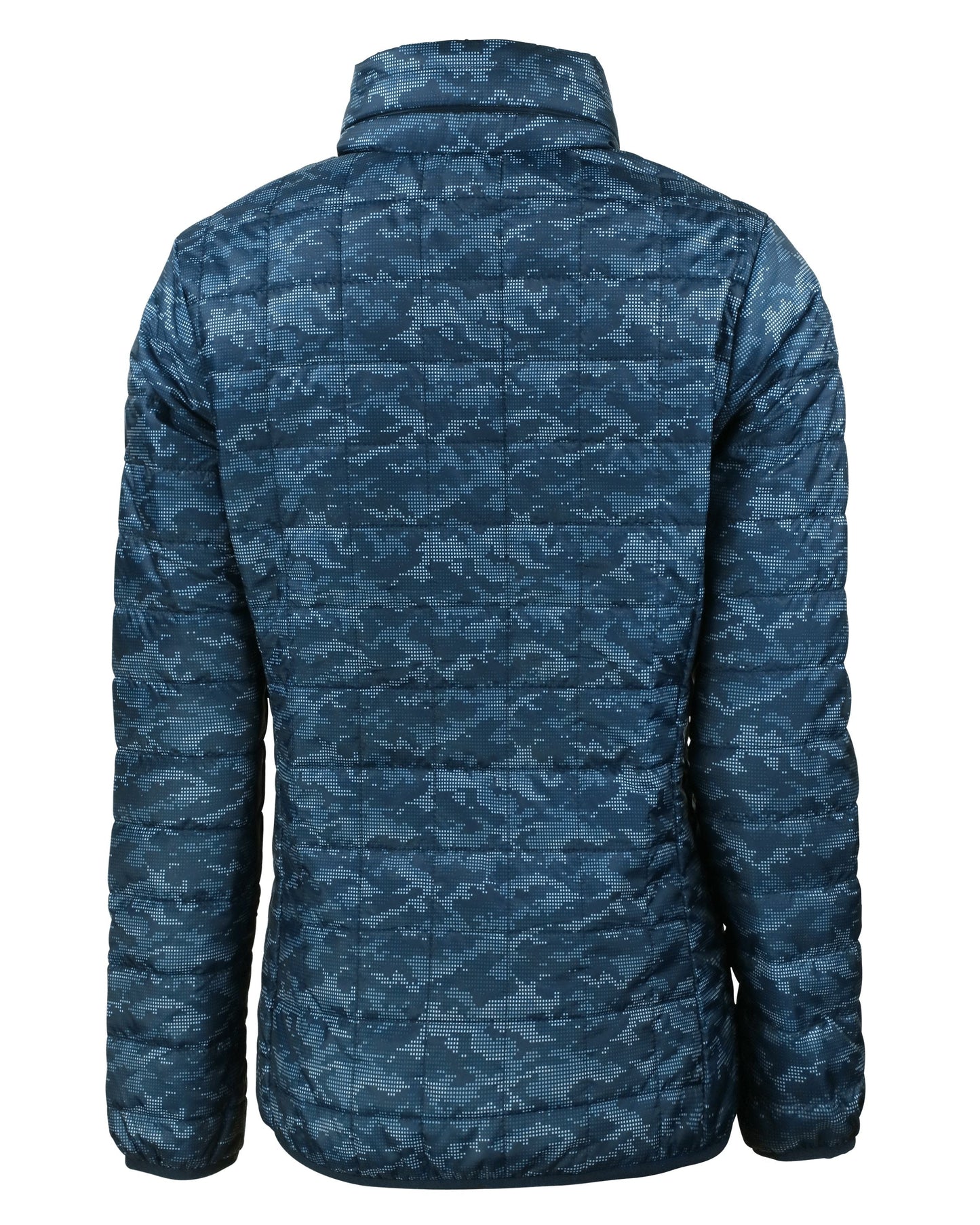 Cutter & Buck Women's Rainier Recycled Insulated Printed Puffer Full Zip Jacket