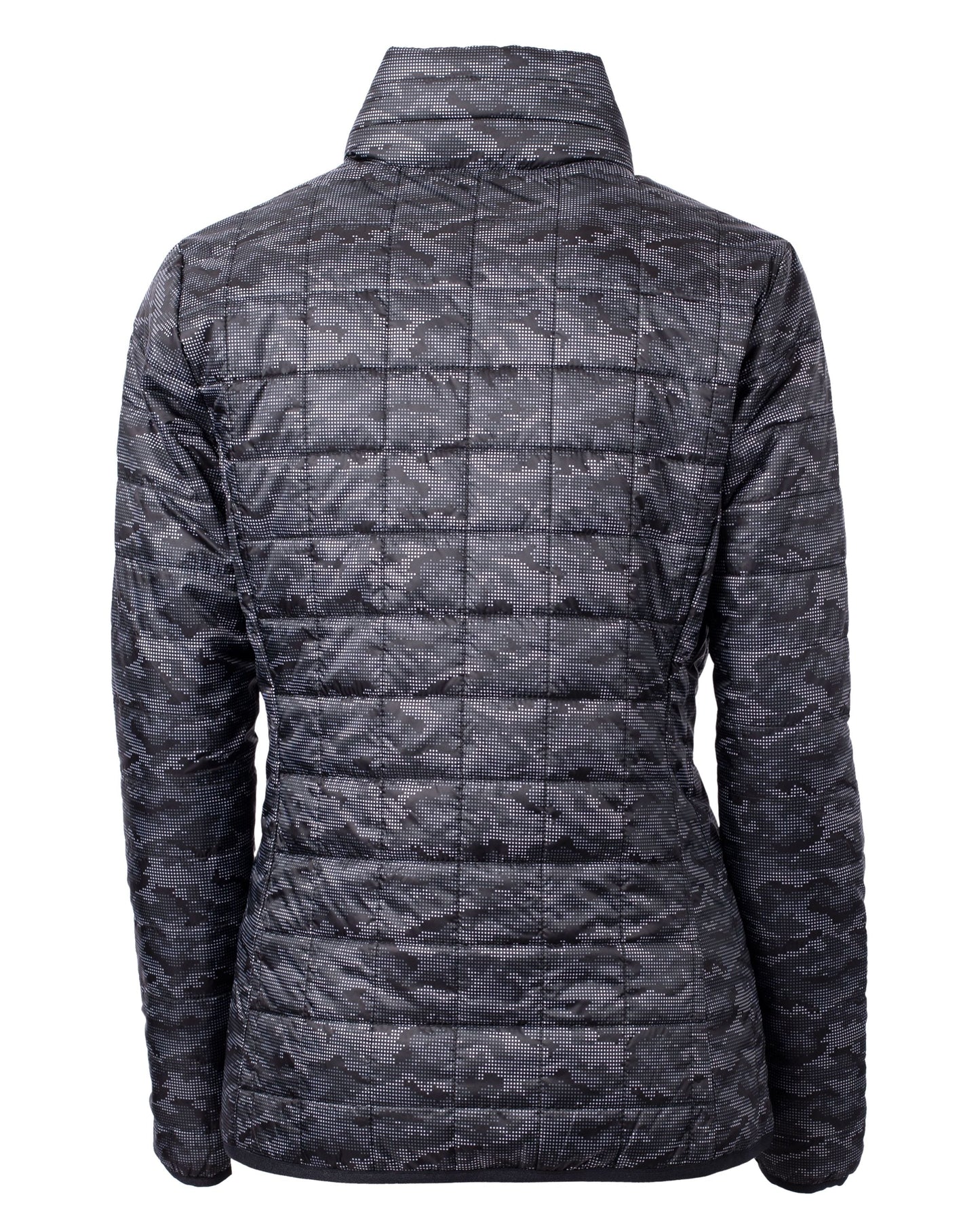 Cutter & Buck Women's Rainier Recycled Insulated Printed Puffer Full Zip Jacket