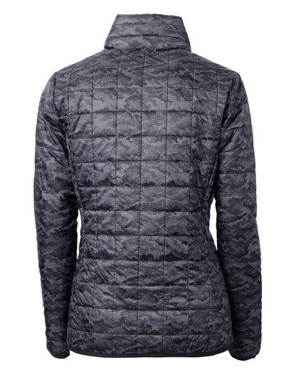 Cutter & Buck Women's Rainier Recycled Insulated Printed Puffer Full Zip Jacket