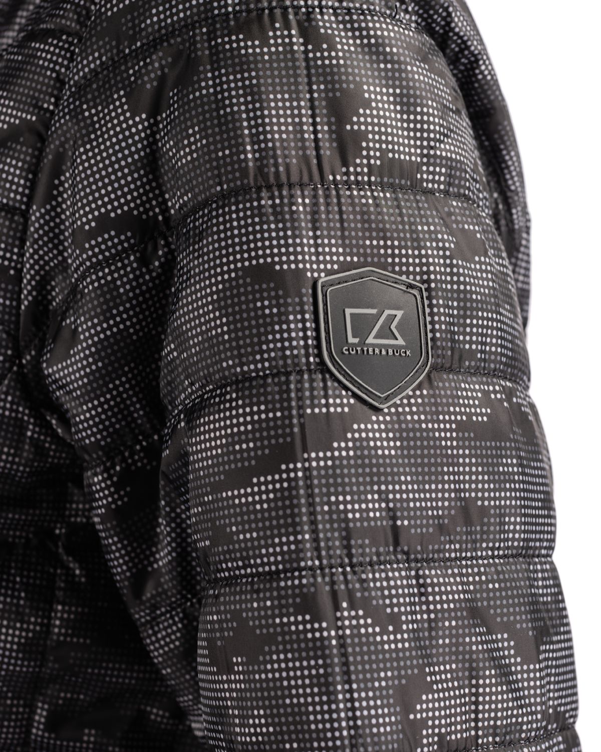 Cutter & Buck Women's Rainier Recycled Insulated Printed Puffer Full Zip Jacket
