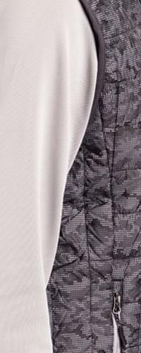 Cutter & Buck Men's Rainier Recycled Insulated Printed Puffer Full Zip Vest