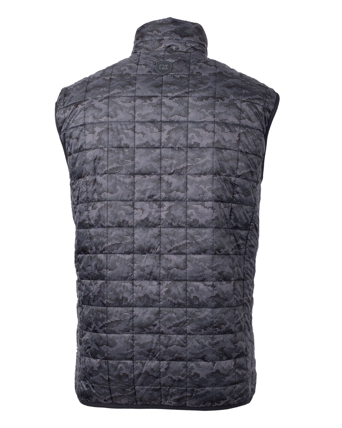 Cutter & Buck Men's Rainier Recycled Insulated Printed Puffer Full Zip Vest