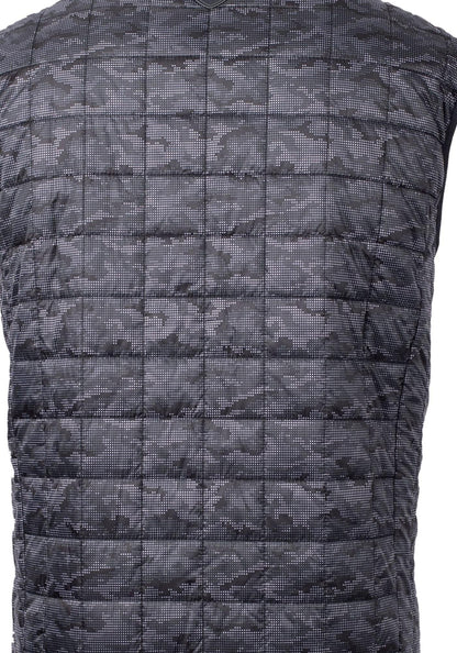 Cutter & Buck Men's Rainier Recycled Insulated Printed Puffer Full Zip Vest
