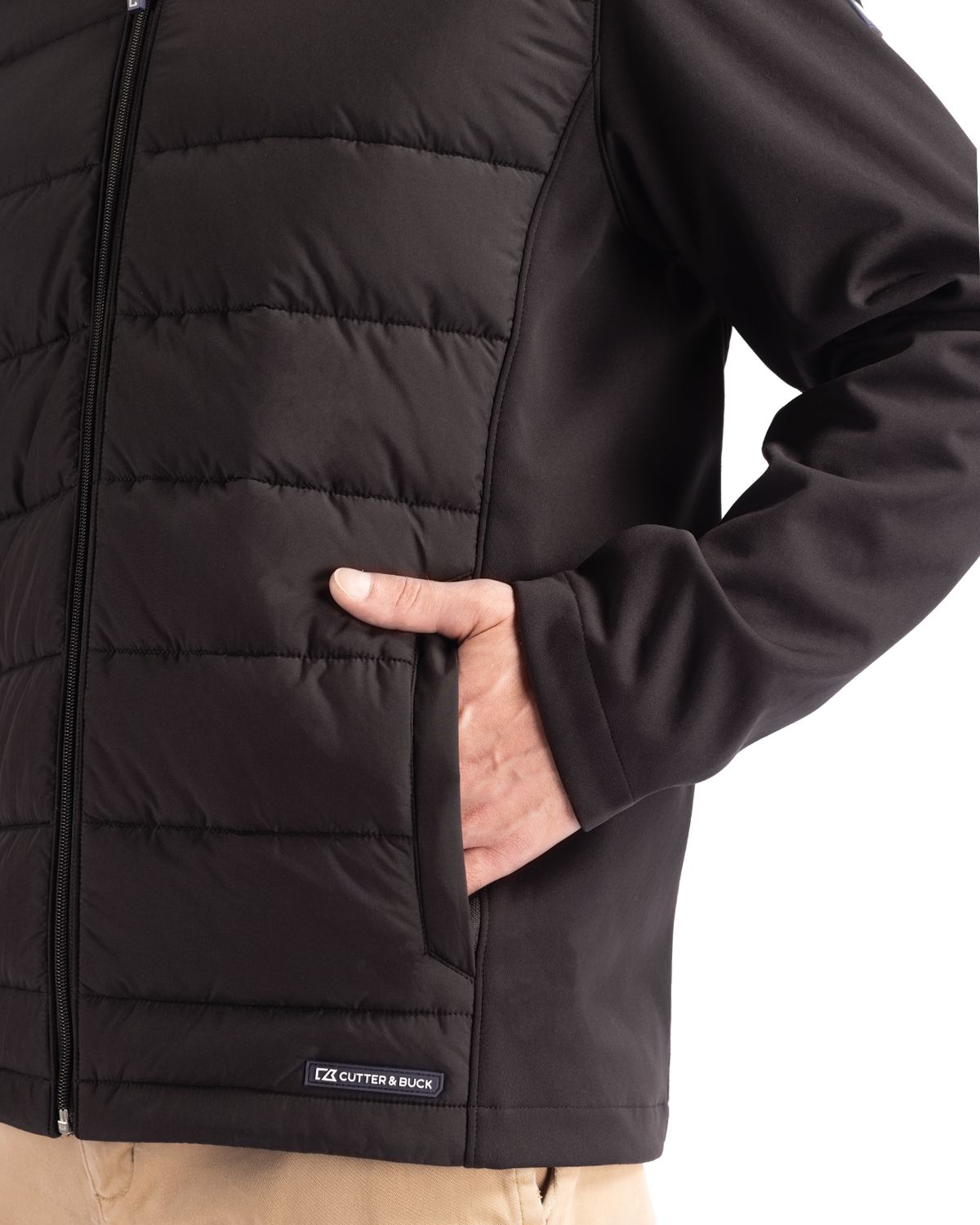 Cutter & Buck Men's Evoke Big & Tall Hybrid Full Zip Jacket