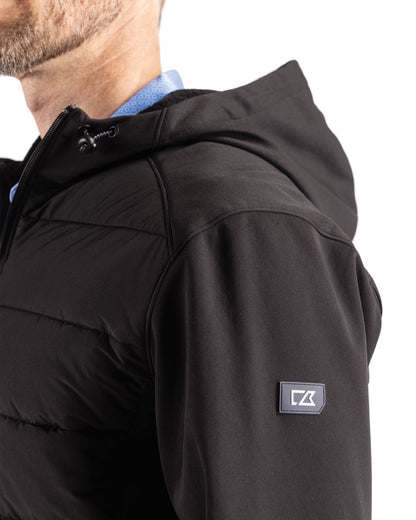 Cutter & Buck Men's Evoke Big & Tall Hybrid Full Zip Jacket