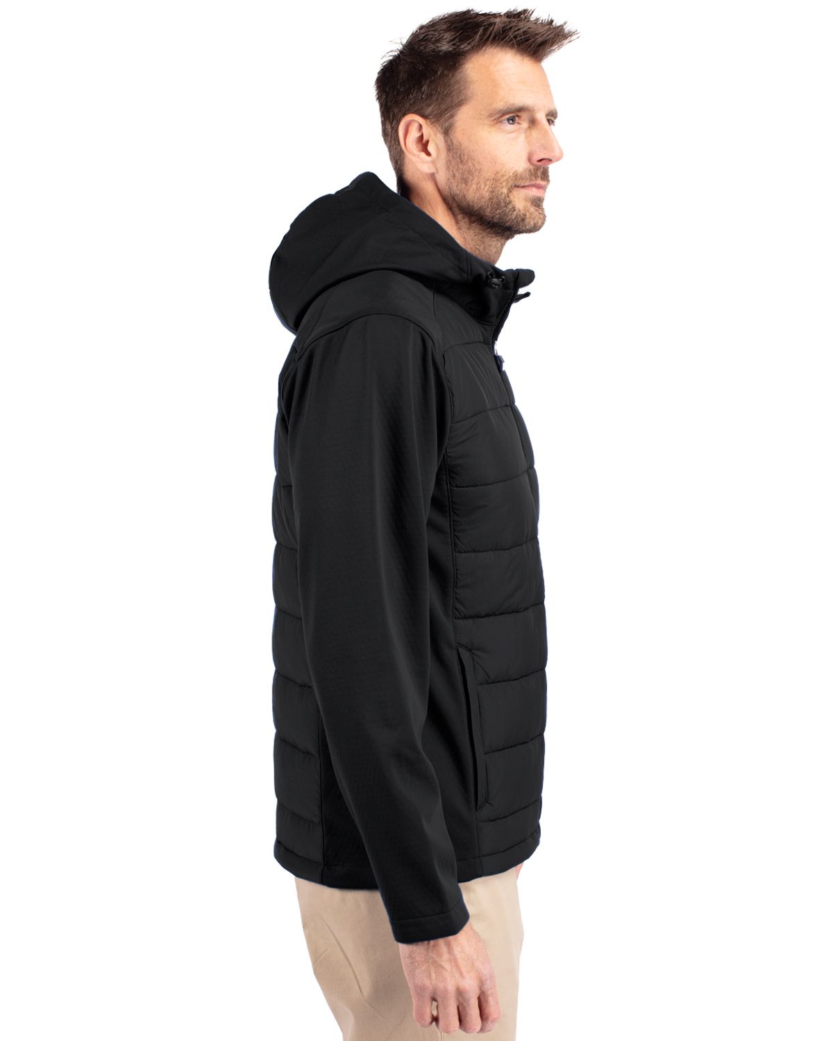 Cutter & Buck Men's Evoke Big & Tall Hybrid Full Zip Jacket