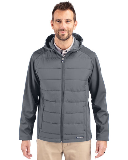 Cutter & Buck Men's Evoke Big & Tall Hybrid Full Zip Jacket