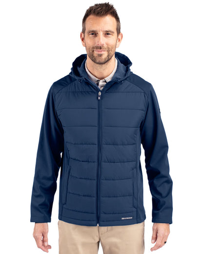 Cutter & Buck Men's Evoke Big & Tall Hybrid Full Zip Jacket