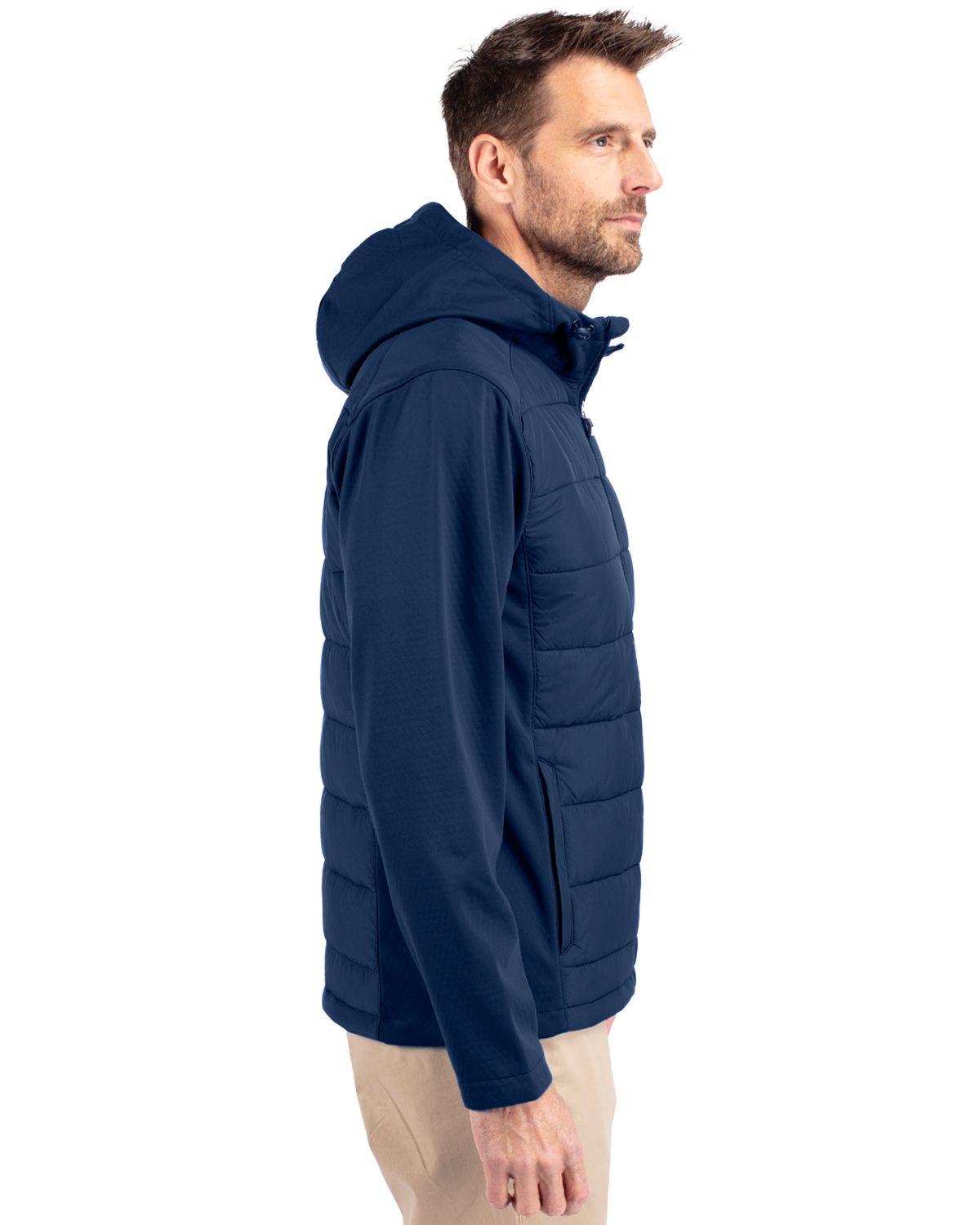Cutter & Buck Men's Evoke Big & Tall Hybrid Full Zip Jacket