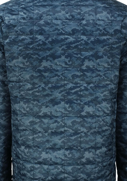 Cutter & Buck Men's Rainier Recycled Insulated Printed Puffer Full Zip Jacket