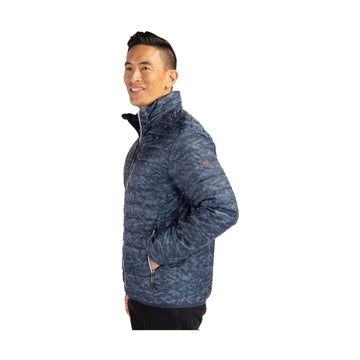 Cutter & Buck Men's Rainier Recycled Insulated Printed Puffer Full Zip Jacket