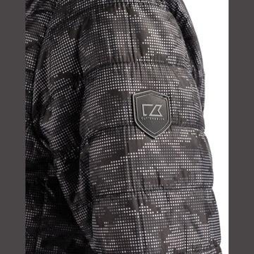 Cutter & Buck Men's Rainier Recycled Insulated Printed Puffer Full Zip Jacket