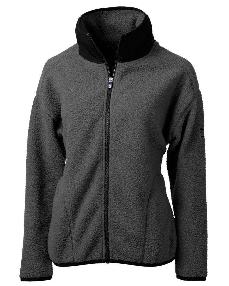 Cutter & Buck Women's Cascade Epic Comfort Recycled Sherpa Fleece Full Zip Jacket