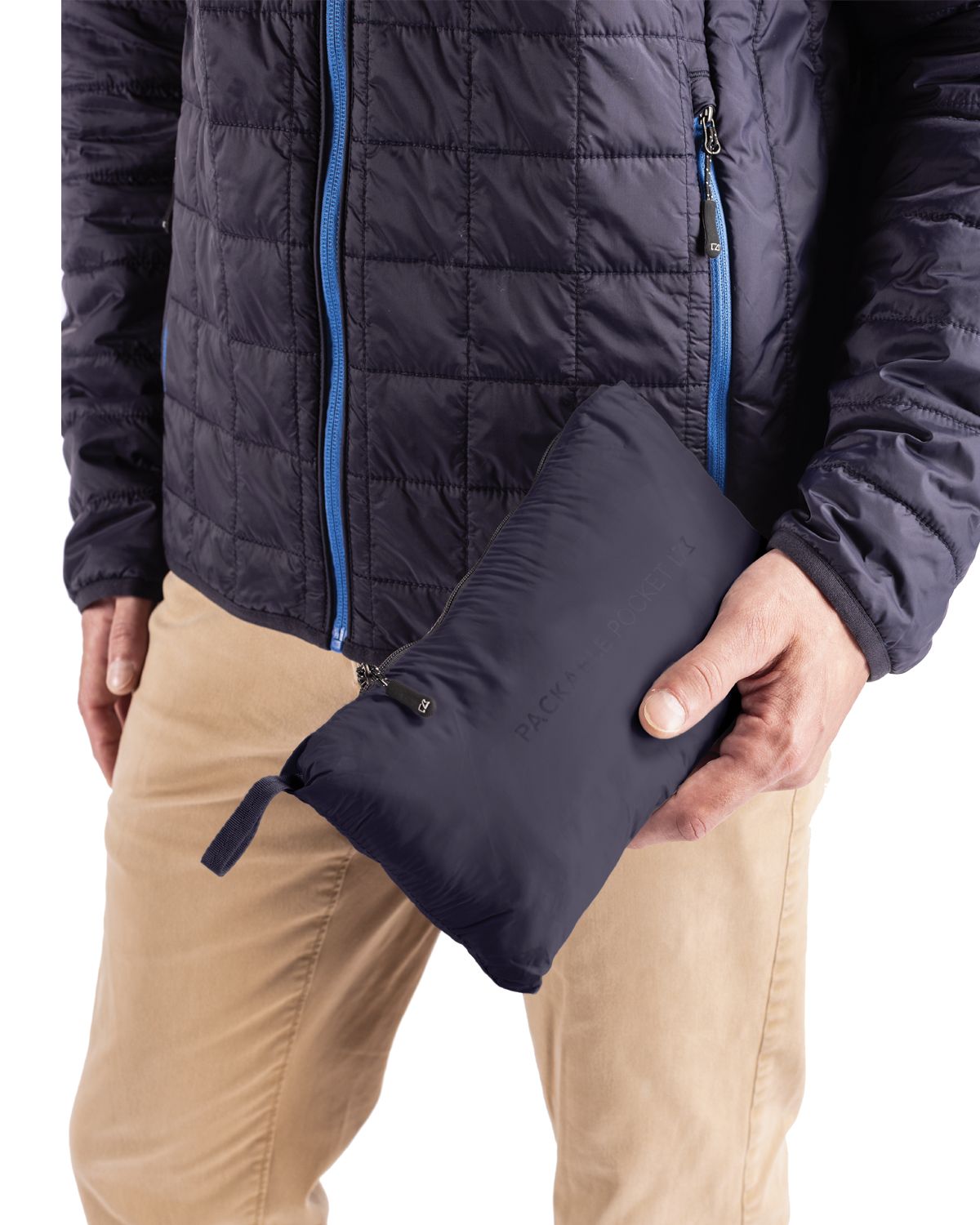 Cutter & Buck Men's Rainier Recycled Insulated Puffer Full Zip Hooded Jacket Jacket