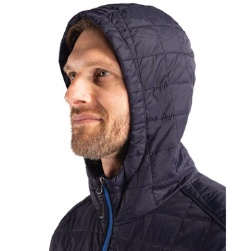 Cutter & Buck Men's Rainier Recycled Insulated Puffer Full Zip Hooded Jacket Jacket