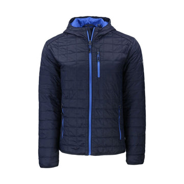 Cutter & Buck Men's Rainier Recycled Insulated Puffer Full Zip Hooded Jacket Jacket