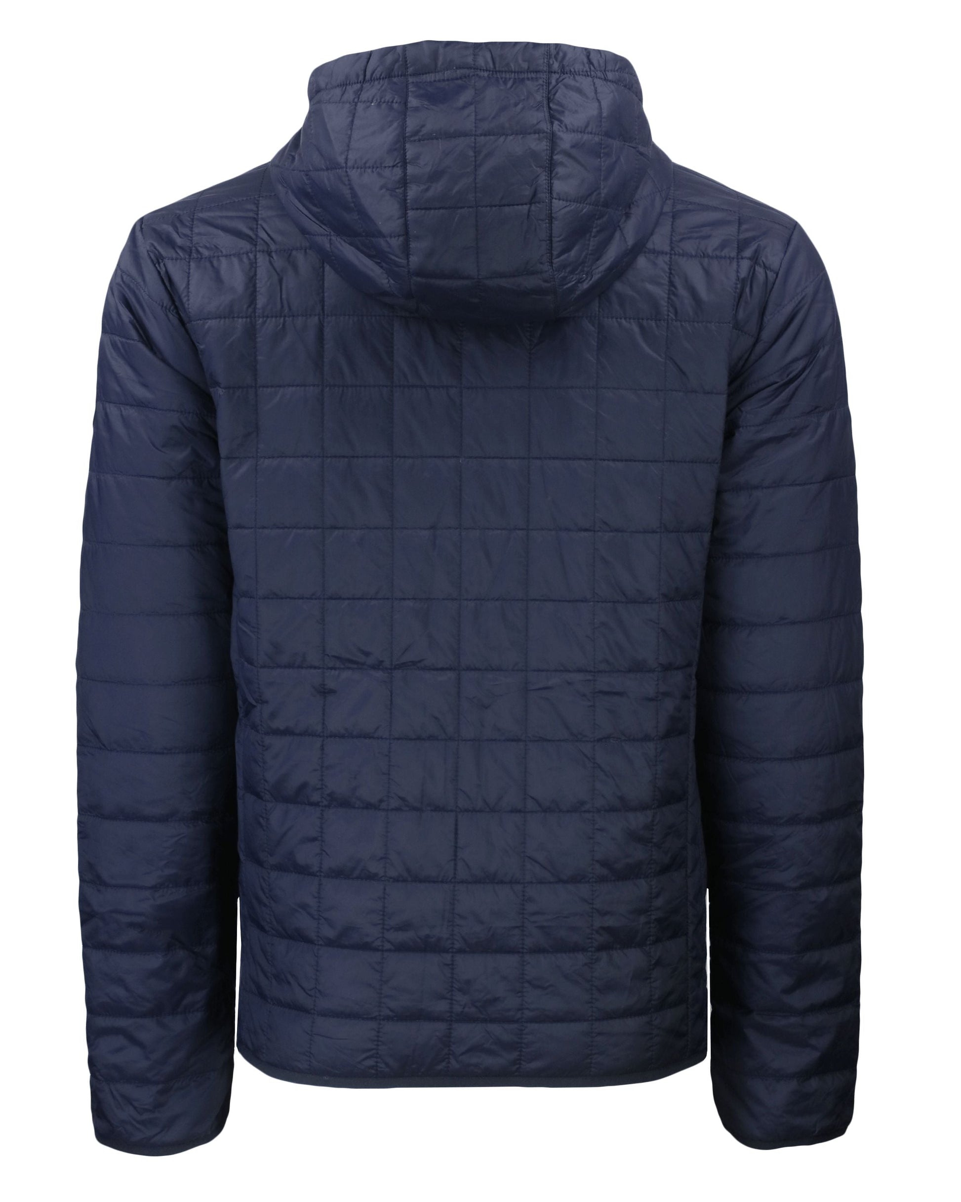 Cutter & Buck Men's Rainier Recycled Insulated Puffer Full Zip Hooded Jacket Jacket